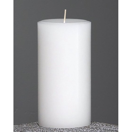 3" x 6" White Pillar Candles (Set of 3)