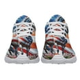 thumbnail image 5 of Horse Patriotic American flag Print Shoes Lightweight Comfortable Running Shoes for Men Women White Size 3.5, 5 of 7