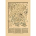 thumbnail image 2 of Platen 11x14 Gold Ornate Wood Framed with Double Matting Museum Art Print Titled - Chatham County Georgia - Platen 1875, 2 of 4