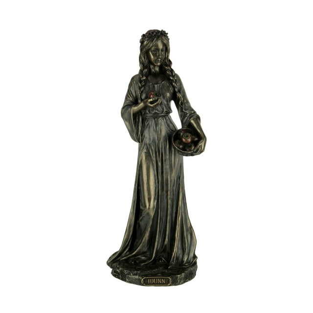 Veronese Design Bronze Finish Idunn Diosa nórdica de la primavera y la estatua de la juventud Veronese Design WU77597A4