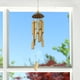 thumbnail image 3 of Campanas de bambú naturales hechas Tubos de bambú Decoración de patio de cáscara de Relajante Pequeño Curvo shamjiam Campanas de viento, 3 of 8