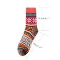 thumbnail image 3 of Lilgiuy Women Fashion Print Loose Christmas Socks Thick Warm Stocking Comfortable for Running Hiking, 3 of 5