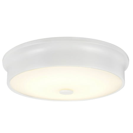 

Aspen Creative 63005S-2 LED Small Flush Mount Ceiling Light Fixture Contemporary Design in White Finish Frosted Glass Diffuser 12 Diameter