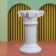 thumbnail image 4 of Estatua de columna romana de resina con pedestal para candelabro, escultura de interior Multi, 4 of 8