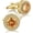 Gold-1, variant on Crystal Cufflinks for Men CZ Cuff Links Sparkle Diamond Gold Ornate Cufflinks for Wedding Groom Best Man