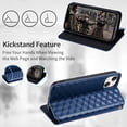 thumbnail image 7 of Flip Cover for Motorola Moto G Stylus 5G 2024, Stylish Stand Premium PU Leather Cards Holder Magnetic Closure Protective Shockproof Wallet Case Cover for Moto G Stylus 5G 2024,Blue, 7 of 7