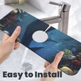 thumbnail image 6 of Kdxio Underwater Dolphin Pattern Non-Slip Diatom Mud Faucet Drain Pad,Self Absorbent Mat for Kitchen Sink for Variety Kitchen & Bathroom Countertops, 6 of 7