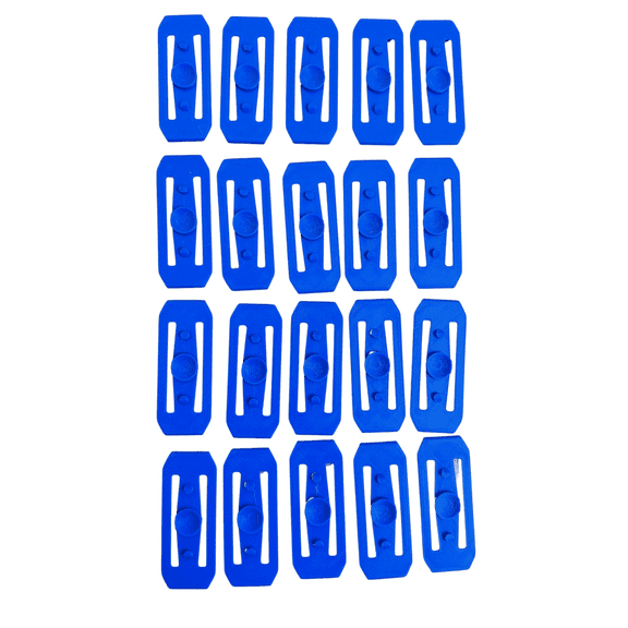 20 Hot Wheels and Matchbox Compatible Track Connector Pieces Lot Of 20 Blue Durable NEW