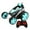 Blue, variant on Christmas Toys For Boys 3 To 5 Years Old Luminous Remote Control Dump Truck Stunt Car Toy Rolling Stunt Double Car Remote Control Car Water And Land Remote Control Car with Hand Remote Control Semi