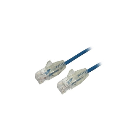 UPC: 0065030873086 | StarTech N6PAT10BLS Cat6 Ethernet Cable – 10 ft – Blue – Slim – Snagless RJ45 Cable – Network Cable – Ethernet Cord – Cat 6 Cable – 10ft