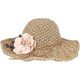 thumbnail image 5 of Sombrero de paja plegable de ala ancha para el sol, sombrero de paja con flores, sombrero de verano para mujer, ideal para vacaciones en la playa, 5 of 5