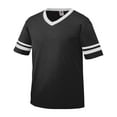 thumbnail image 2 of Augusta Sportswear - New - NIB - Youth V-Neck Jersey with Striped Sleeves, 2 of 6
