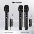 thumbnail image 2 of Wireless Microphone System Receiver with Handheld Mic UHF Anti-Howling Digital Display Screen for Home Cinemas Karaoke Church Speech Wedding Party Singing Rechargeable Wireless Microphone, 2 of 9