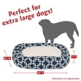 thumbnail image 3 of Majestic Pet Sherpa Links Bagel Pet Bed for Dogs, Calming Dog Bed Washable, Extra Large, Navy Blue Blue, 3 of 5