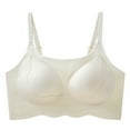 thumbnail image 4 of Lixiuxyad Womens Bras Push up Padded Women's Thin Seamless Vest Soft Support Large Chest Small Half Fixed Cup Breathable Bra, 4 of 4