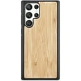thumbnail image 2 of Solid Wood Case for Samsung Galaxy S22 Ultra, Luxurious Natural Wood Slim Case with Drop Tested Shockproof Bumper and Camera Lens Protection Cover for Samsung Galaxy S22 Ultra, MW Bamboo, 2 of 8