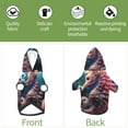 thumbnail image 5 of Goofa Ocean Seahorse Pattern Small Dog Sweater Hoodies Pet Grey Hooded Soft Fleece Sweatshirts with Pocket Fall Winter Puppy Cat Sweaters Warm Clothes-XX-Large, 5 of 8