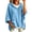 Inverlee Sky Blue-Sweatshirt, variant on Inverlee Waffle Knit Short Sleeve Hoodies for Women Oversized Drop Shoulder Pullovers Pockets Solid Loose Casual Hooded Tops White S-XXL