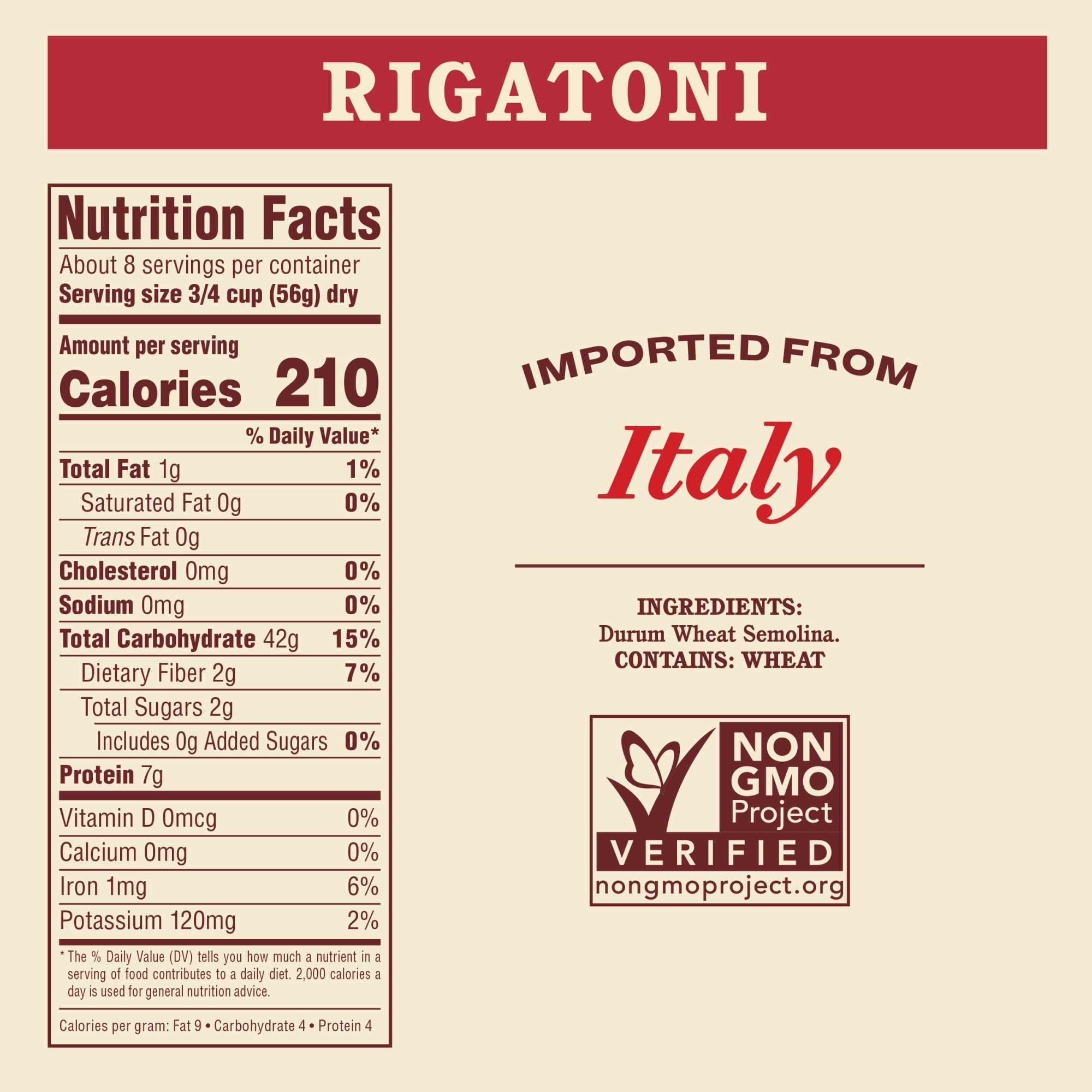 Rao's Homemade Rigatoni Pasta, 16 oz