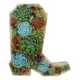 thumbnail image 2 of Southwestern Desert Cactus Succulent Flowers Cowboy Boot Wall Plaque Decor Art, 2 of 5