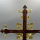 thumbnail image 3 of Estatua de crucifijo de Jesús, decoración de crucifijo religioso, adorno de oración cristiana de metal, figura religiosa para dormitorio de iglesia, 3 of 8