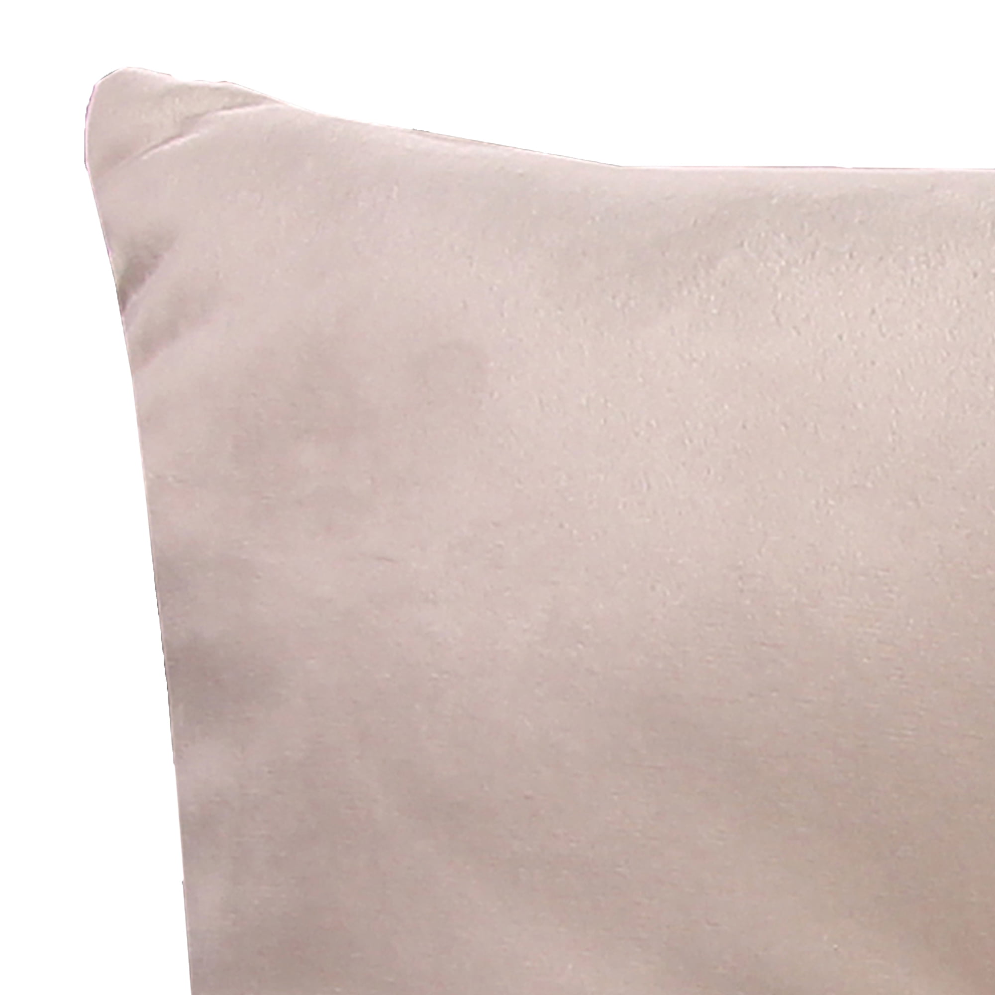 Jordan Manufacturing 16" x 16" Ecru Solid Square Tufted Decorative Throw Pillow with Fabric Button