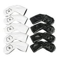 thumbnail image 2 of 9Pcs Golf Iron Club Head Covers Set Golf Wedge Covers Set with Number Tags 4-9,P,A,S PU Golf Iron Headcovers for Men Women Golf Accessories, 2 of 8