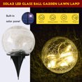 thumbnail image 2 of EUDIDV Xmas Decorative Lights Solar LED Glass Garden Lamp Crackle LED Light Garden Decor Festive Supplies, 2 of 7