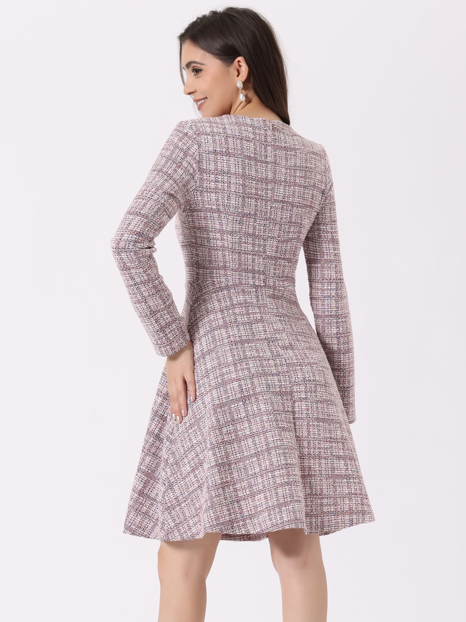 DARING DIVA Peter Pan Collar A-line Dress L Pink