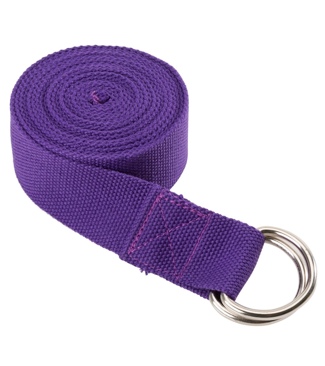 Everyday Yoga 10 Foot Yoga Strap DRing (Plum)