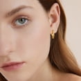 thumbnail image 3 of Alexcraft 14K Gold Plated Silver Hoop Earrings for Women 4 Pairs Huggie Cartilage Earring Set Multiple Piercings Earrings Sets for Women Trendy, 3 of 7