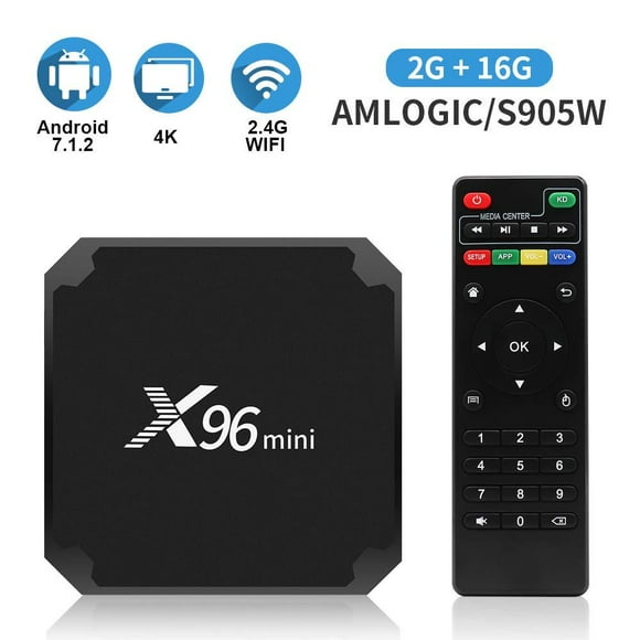 Android 7.1.2 Tv Box X96 Mini Android Tv Box with 2GB RAM 16GB ROM Smart Tv Box S905W Supporting 4K Full HD Android Box 2.4GHz