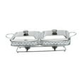 thumbnail image 3 of Lipstore Chafer Food Warmer Stainless Steel Tableware Portable 1.8 LTR Buffet Furnace Pot, 3 of 8