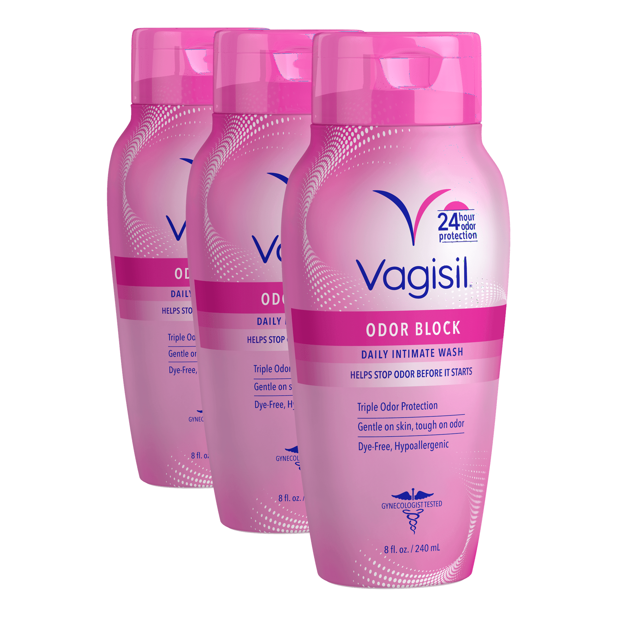 Vagisil Odor Block Daily Intimate Vaginal Feminine Wash, 12 oz., 3 Pack