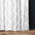 thumbnail image 2 of Hometrends Natalie 84" Light Filtering Drapery Window Curtain Panel, Back Tab, White, 2 of 7