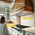 thumbnail image 4 of Awoco 36" Built-In Insert Stainless Steel Range Hood - Voice & Gesture - 800 CFM - 6" Top Vent, 4 of 5
