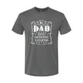 thumbnail image 2 of Wild Bobby, No. 1 Dad Genuine Legend Father's Day Mens Premium Tri Blend Tee, Dark Heather, XX-Large, 2 of 6