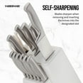 thumbnail image 4 of Farberware Edgekeeper 13-Piece Stainless Steel Knife Block Set with Built-In Knife Sharpener, 4 of 10
