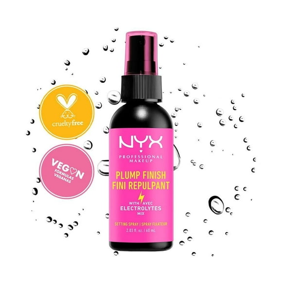 Fijador de Maquillaje Nyx Professional Makeup Plump Finish con Electrolitos 60 ml