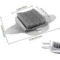 thumbnail image 2 of Foot Brush Shower 35 * 23cm Feet Shower Brush Foot Care Gray Shower Foot Scrubber With Suction Cups, 2 of 5