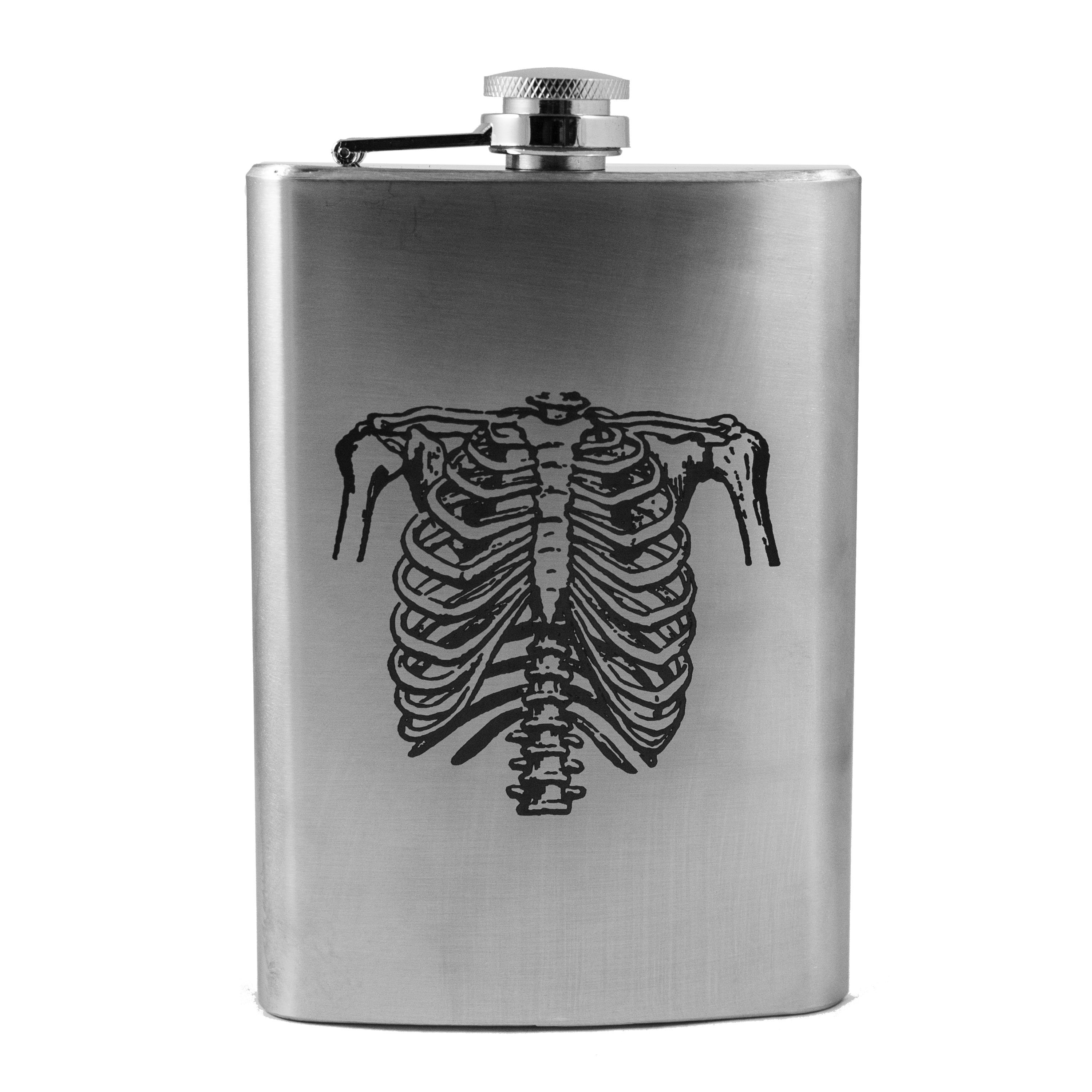 Ten Rib Flask 8oz Ribs - Flask L1 - Walmart.com