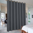 thumbnail image 4 of Topchances Indoor Outdoor Curtains, Waterproof Blackout Curtains for Patio Porch Pavilion Gazebo Weatherproof Wind Resistant, 1 Panel, 52'' W x 84'' L, Grey, 4 of 6