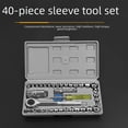 thumbnail image 1 of Budget-Friendly 40-Piece Car & Motorcycle Repair Tool Kit with Wrenches, Sockets – Durable, Versatile, Compact Storage for Mechanics & DIY Enthusiasts (27PC Set Available for Wholesale), 1 of 4