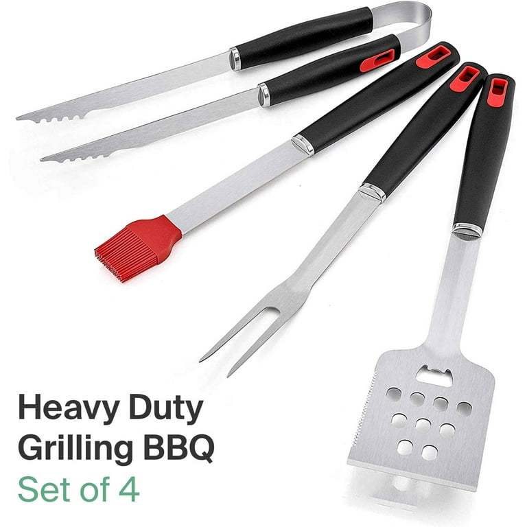 Z Grills Heavy Duty BBQ Grilling Tools Set Stainless Steel Spatula, Fork, Brush, and Accessories Kit