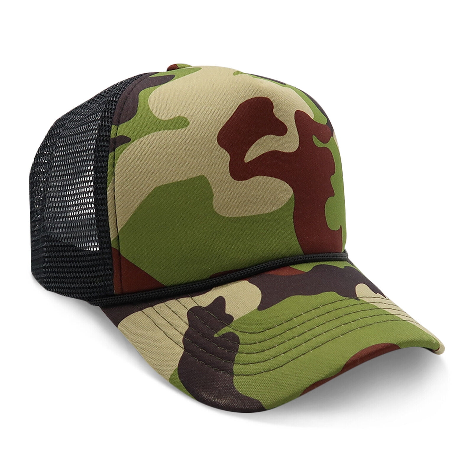 Baseball Cap Trucker Hat Mesh Back Snapback Adjustable Plain Solid Army Men  Hats