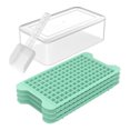 thumbnail image 2 of Xihbxyly Ofertas de Almacén En Oferta Hiero Tété con Leche Casero Fácil Desmoldar Hielo Triturado Pequeño de Plástico Almacenamiento con Pala para Hielo con Tapa Utensilios para Hielo Cubitos de Hiel, 2 of 7