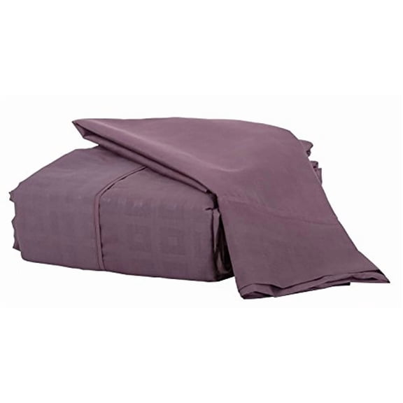 The Natalia Cavalletto 1800 Series Microfiber Bed Sheet Collection-Box Desgin-Queen-Plum