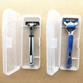 thumbnail image 3 of 2Pcs Razor Holder Dust Proof Waterproof Clear Handy Shaving Box Container for Home, 3 of 8