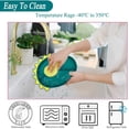 thumbnail image 4 of Silicone Toddler Plates,Suction Plates for Baby with Spoon and Fork Set Kids Divided Grip Dish Self Feeding Training Baby Dinner Plate -Blue Dinosaurs, 4 of 5