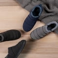 thumbnail image 6 of HomeTop Men's Comfy Insulated Quilted House Shoes with Memory Foam, 6 of 6